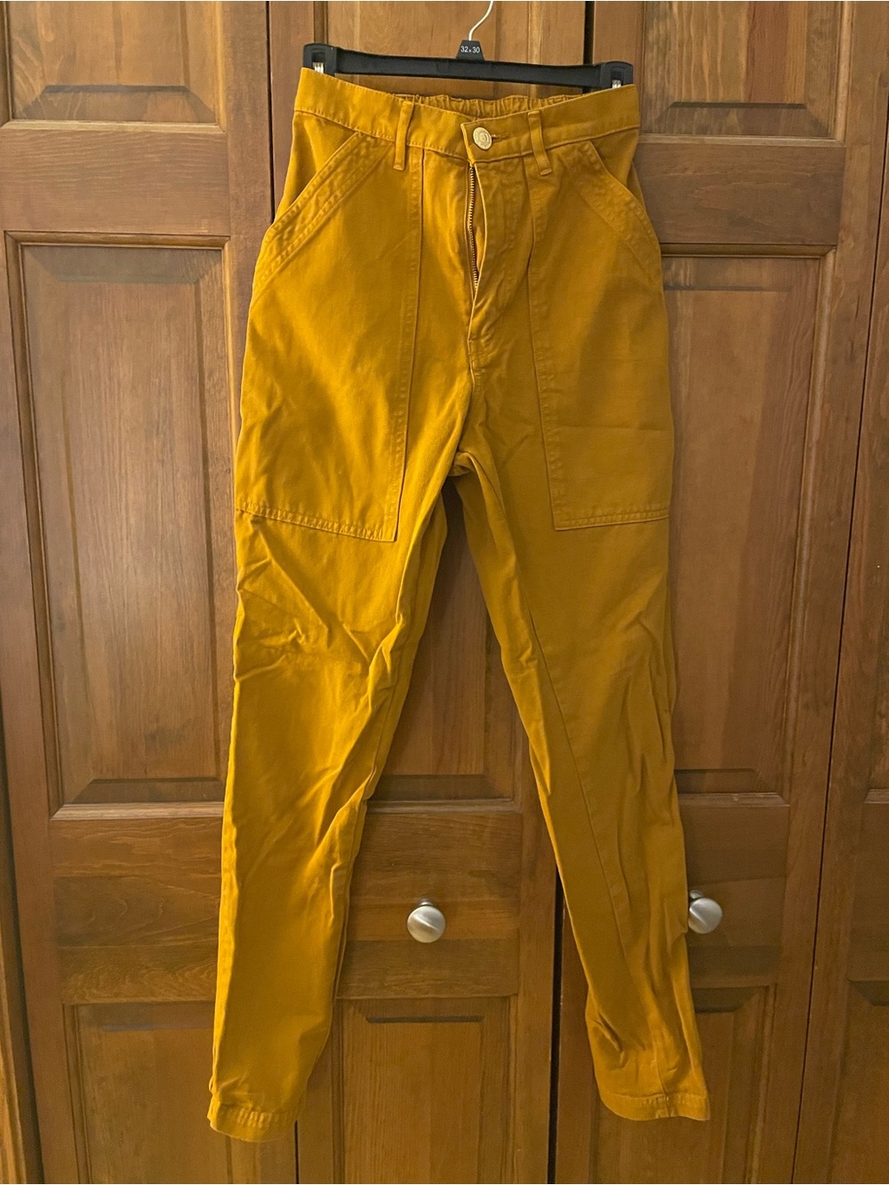 Big Bud Press Mustard Yellow High-Rise Utility Trousers